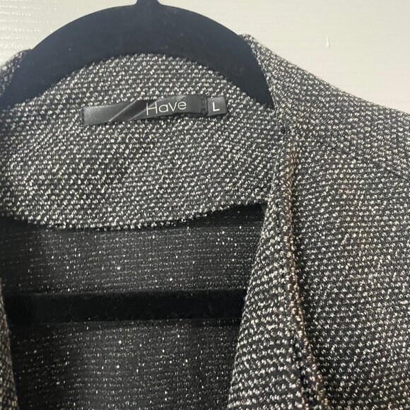 Cropped Black/Grey Jacket - Picture 2 of 2